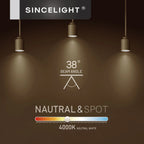 PAR11 GU10 Mini Reflector LED Spotlight 3W 250-300lm 38° CRI 92 AC 100-240V 6-Pack