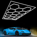 Hexagon LED Garage Ceiling Light 14-Panel 720W 108,000lm 6500K AC 110-240V Touch Switch