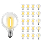 E12 G40 LED Globe Bulb 1W Warm White 2700K 360° IP44 AC 5V 24V 110V 220V 20-Pack String Light