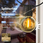 E12 G40 LED Globe Bulb 1W Warm White 2700K 360° IP44 AC 5V 24V 110V 220V 20-Pack String Light