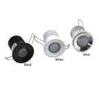 IP65 RGB RGBW Mini LED Recessed Spotlight 3W DC 12V 27mm Cutout Dimmable Remote Control 30 Degree Aluminum Nickel Ceiling Stair