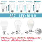 E14 E26 E27 LED Globe Bulb 3W-20W 100lm/W SMD2835 AC 110V 100-130V Warm Cool White 10-Pack