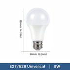 E14 E26 E27 LED Globe Bulb 3W-20W 100lm/W SMD2835 AC 110V 100-130V Warm Cool White 10-Pack