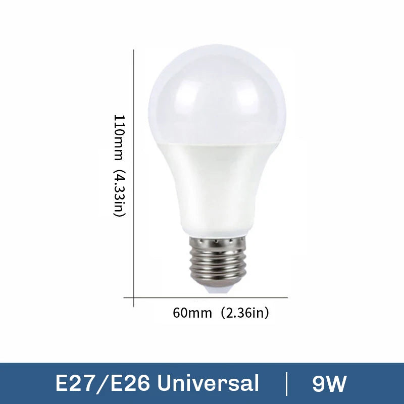 E14 E26 E27 LED Globe Bulb 3W-20W 100lm/W SMD2835 AC 110V 100-130V Warm Cool White 10-Pack