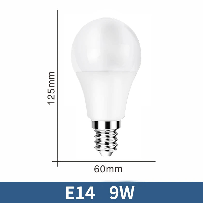 E14 E26 E27 LED Globe Bulb 3W-20W 100lm/W SMD2835 AC 110V 100-130V Warm Cool White 10-Pack