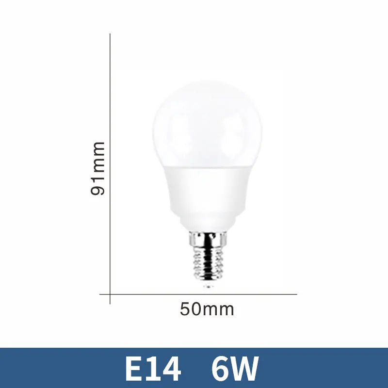 E14 E26 E27 LED Globe Bulb 3W-20W 100lm/W SMD2835 AC 110V 100-130V Warm Cool White 10-Pack