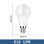E14 E26 E27 LED Globe Bulb 3W-20W 100lm/W SMD2835 AC 110V 100-130V Warm Cool White 10-Pack