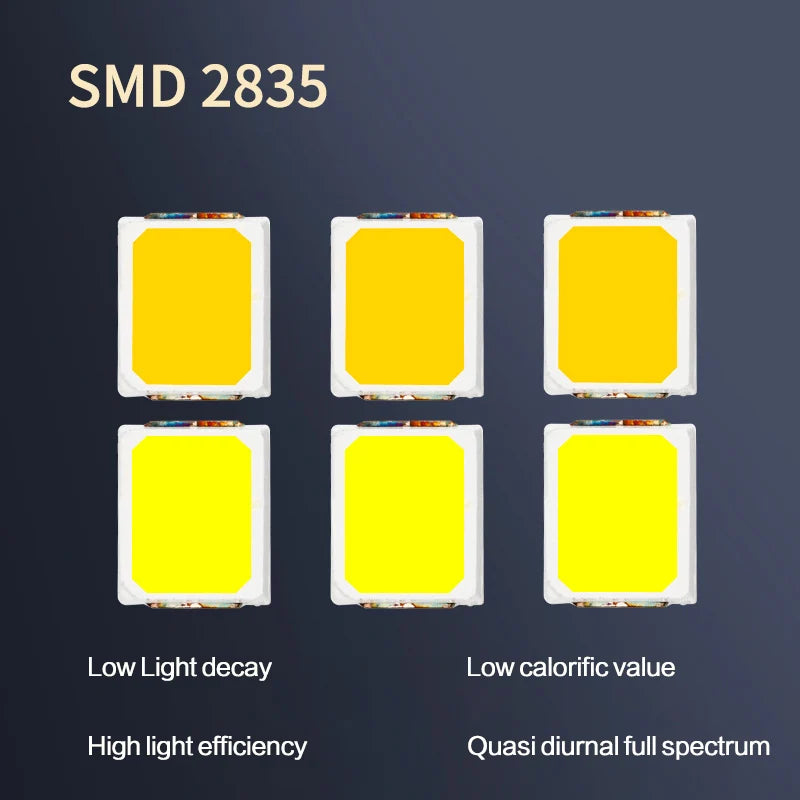 SMD2835 LED Chip 0.5W 1W 100-130lm 120° 3V-54V 50-100 Pack Warm Neutral Cool White