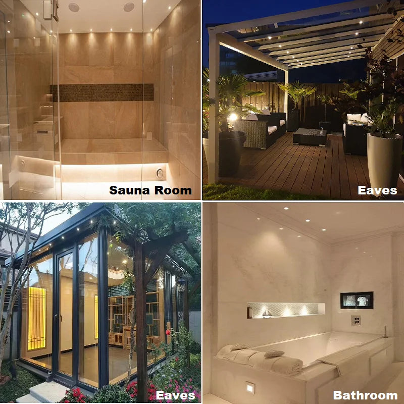 Waterproof RGB LED Mini Recessed Ceiling Light