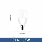 E14 E26 E27 LED Globe Bulb 3W-20W 100lm/W SMD2835 AC 110V 100-130V Warm Cool White 10-Pack