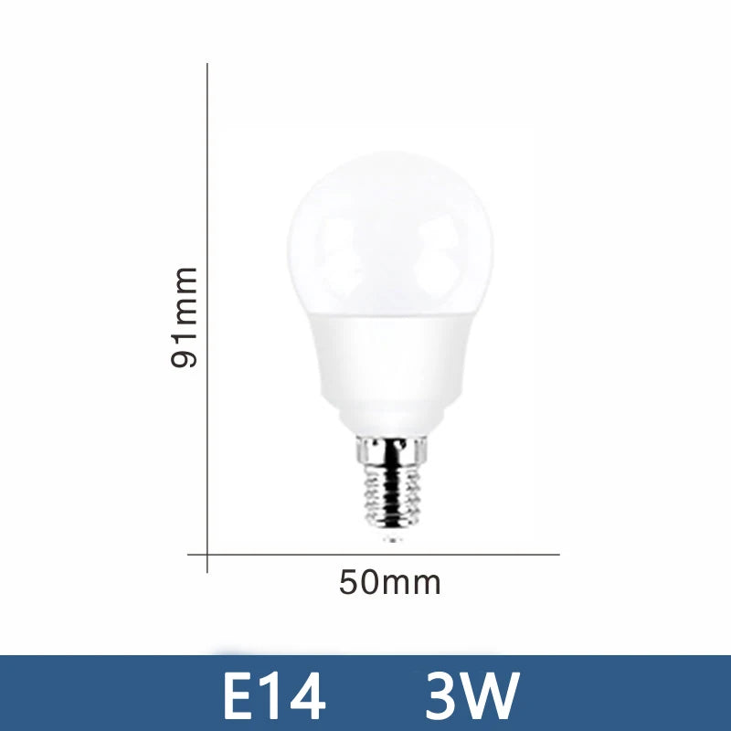E14 E26 E27 LED Globe Bulb 3W-20W 100lm/W SMD2835 AC 110V 100-130V Warm Cool White 10-Pack