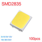 SMD2835 LED Chip 0.5W 1W 100-130lm 120° 3V-54V 50-100 Pack Warm Neutral Cool White