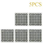 WS2812B 8x8 64 LED RGB Matrix Module 5050 Addressable Full Color for Arduino Raspberry Pi DIY Pixel Display Projects 1 to 10 Pack