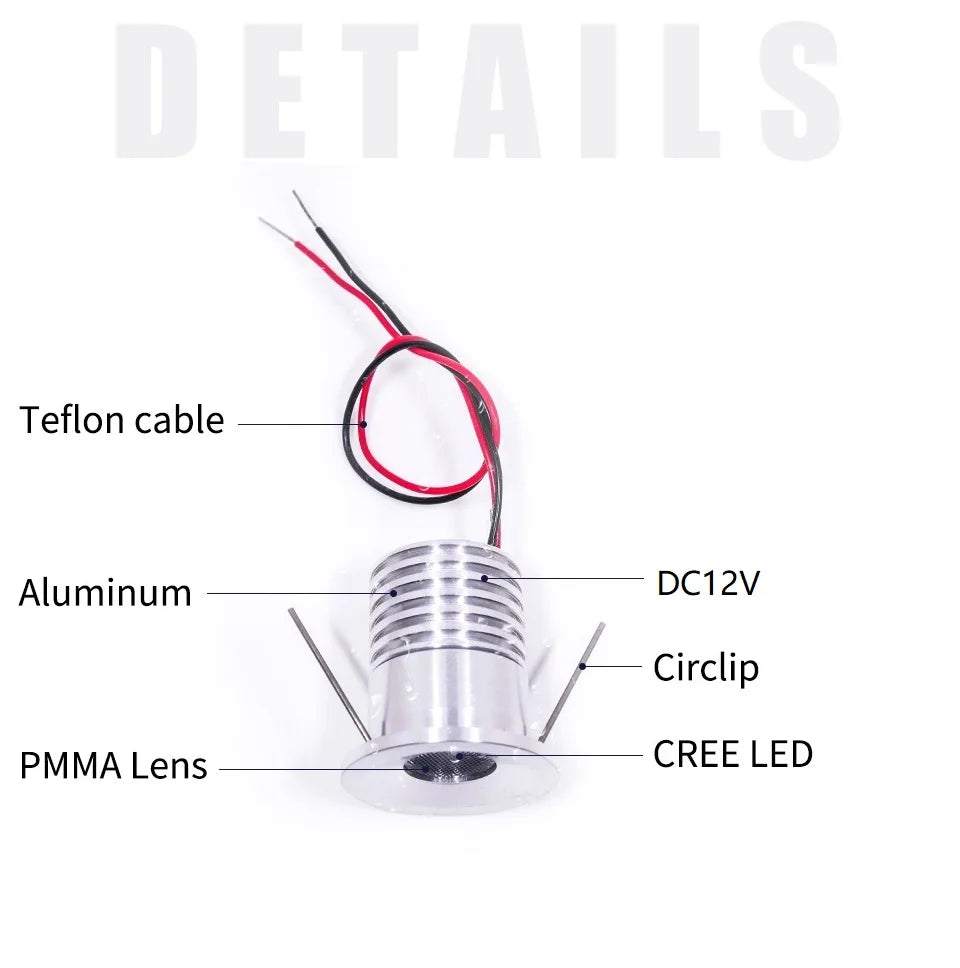 Waterproof RGB LED Mini Recessed Ceiling Light