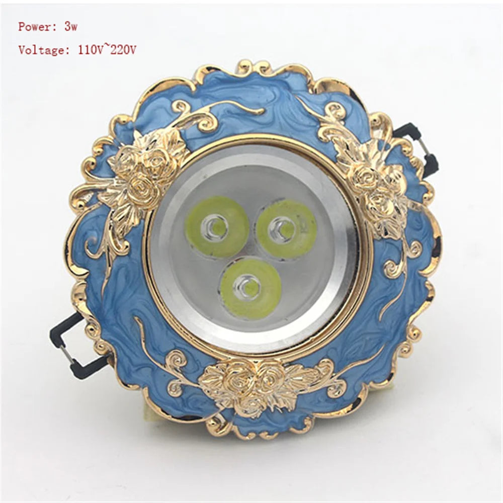 Art Deco Resin Aluminum LED Recessed Downlight 3W 5W 7W Downlight or Spotlight AC 110-220V Warm White Cool White Dining Room Hallway 6 to 9cm Cutout