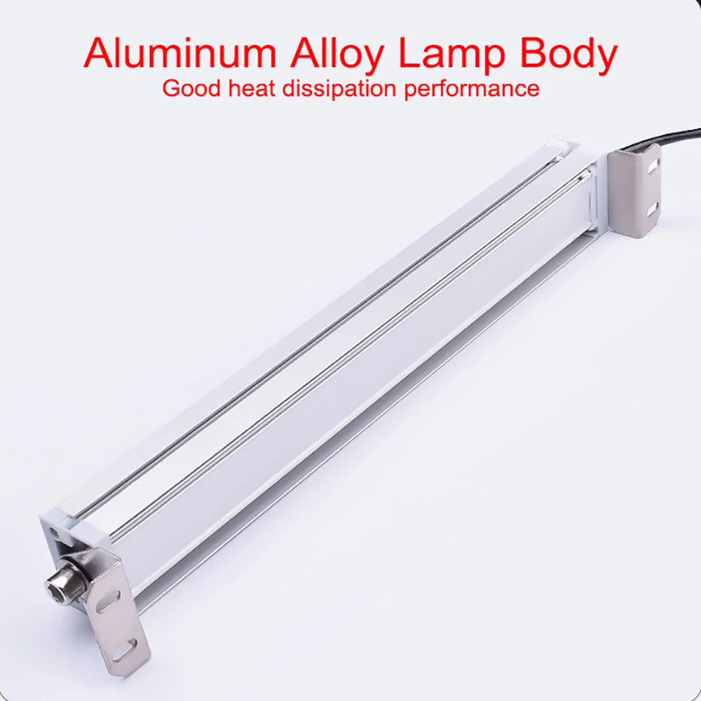 LED Industrial CNC Machine Lamp Waterproof Oil-Proof 22-53cm DC 24V 36V AC 110-230V