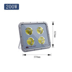 LED Flood Light 100W 200W 600W IP66 AC 110-240V Outdoor Wall Spotlight Aluminum