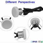 DC 12V 1W LED Recessed Stair Wall Light IP65 D35mm 25mm Cutout Dimmable Warm Neutral Cool