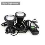 RGB LED Underwater Light 36 LEDs 4.8W IP68 7cm Suction Cup AC 100-240V Aquarium Pool Pond