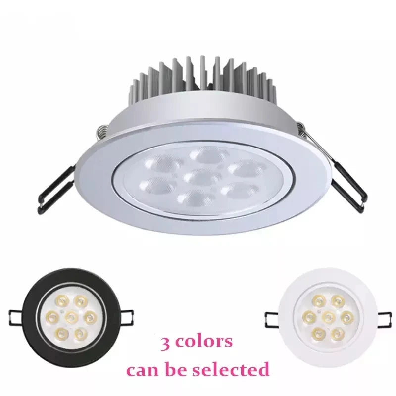 COB LED Recessed Downlight 3W 6W 10W 14W 18W Aluminum 45 Degree Dimmable AC 85-265V Warm White Cool White Foyer Living Room Bedroom