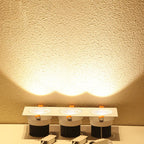 Triple-Head COB LED Downlight 3x7W 3x10W 3x12W 3x15W Dimmable 38° CRI 90+ 85-265V
