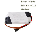 Constant Current LED Driver 300mA 1-3W 4-5W 4-7W 8-12W 18-24W AC 85-265V 90% Efficiency