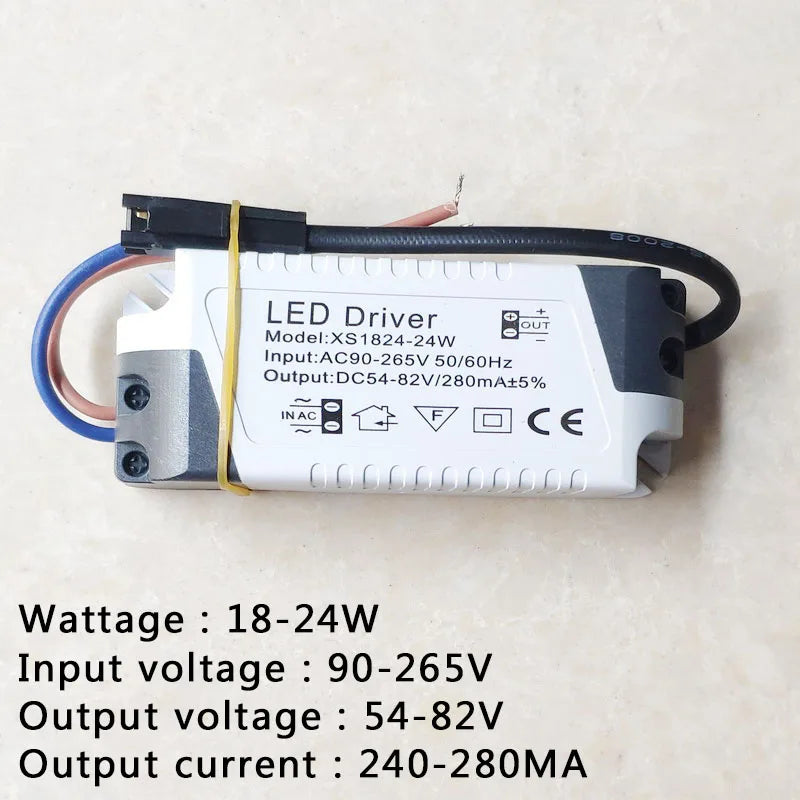 Constant Current LED Driver 240-300mA 3W-50W SM Plug AC 90-265V Short Circuit Protection