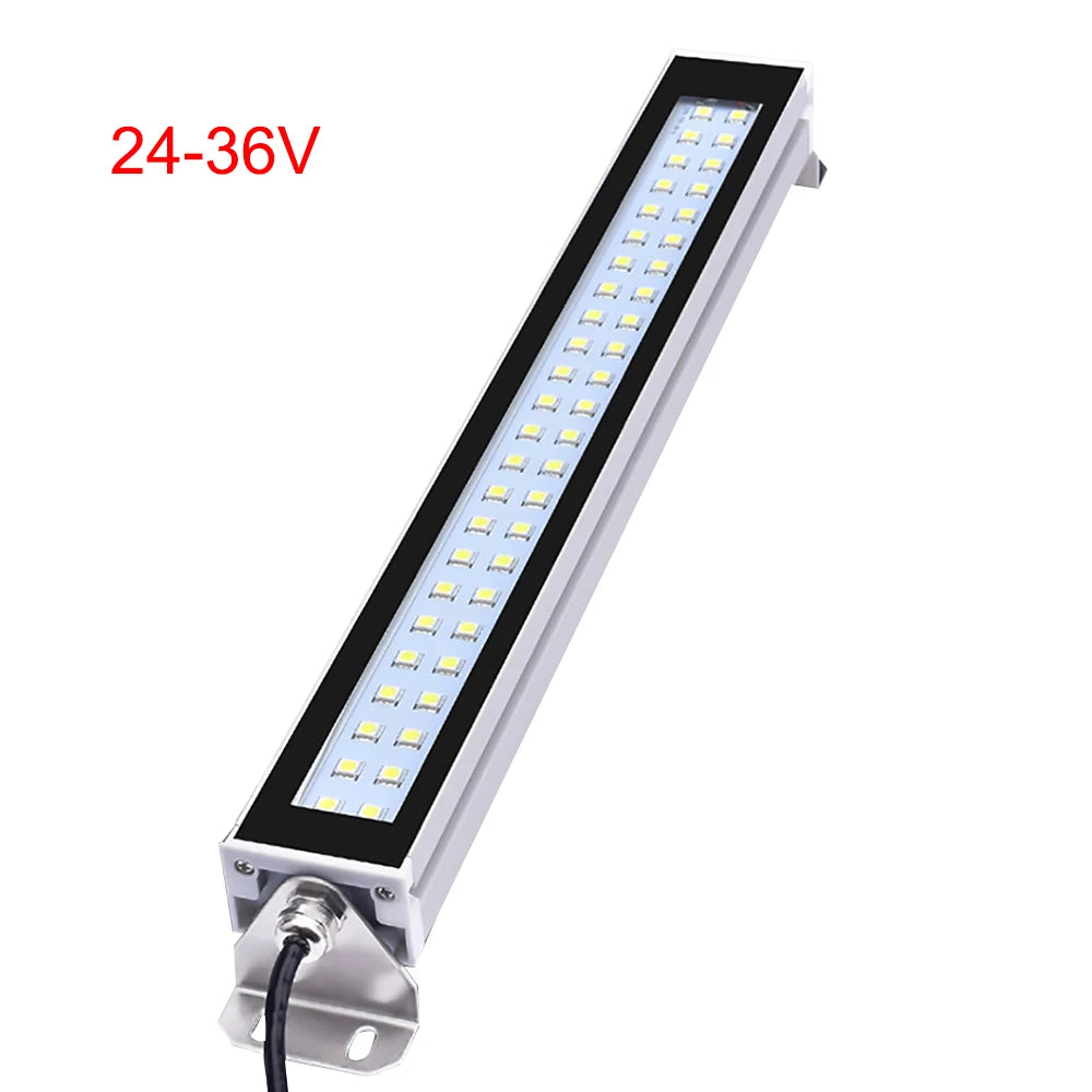 LED Industrial CNC Machine Lamp Waterproof Oil-Proof 22-53cm DC 24V 36V AC 110-230V