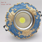 Art Deco Resin Aluminum LED Recessed Downlight 3W 5W 7W Downlight or Spotlight AC 110-220V Warm White Cool White Dining Room Hallway 6 to 9cm Cutout