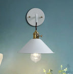 Nordic Macaron E26 E27 Wall Lamp Iron 5 Colors Downward Light AC 85-265V Bedroom Living Room