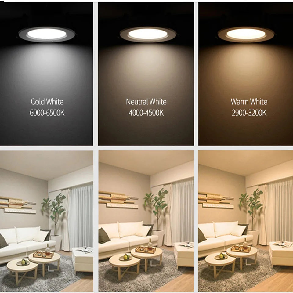 12W SMD5730 Round LED Lamp Board 55mm 65mm 85mm 100mm DC 36-39V 280-300mA 3-Color