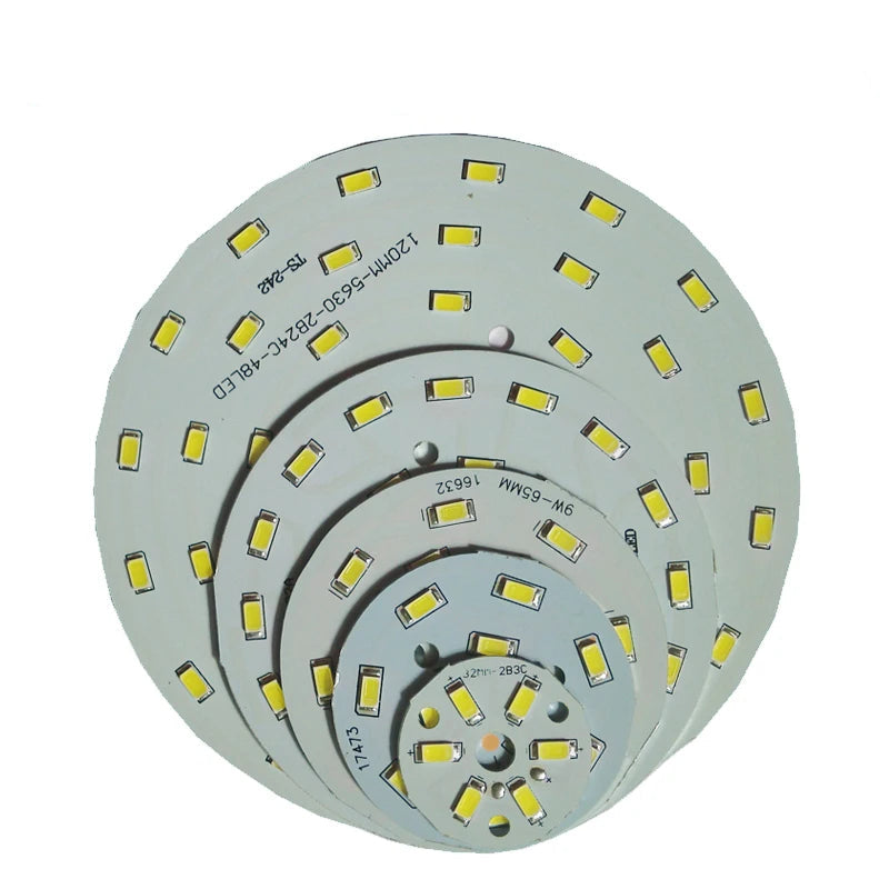 SMD5730 Round LED Lamp Board 3W-36W 110-120lm/W CRI 85+ San'An 300mA DC Warm Natural Cool