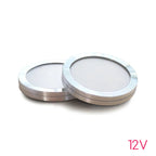 Ultra Thin 9mm LED Cabinet Spotlight DC 12V 3W 5W Aluminum Surface Mount 60mm Round Kitchen Showcase Downlight