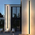 Modern LED Outdoor Wall Light IP65 Waterproof Black 9W–90W Dimmable Porch Garden