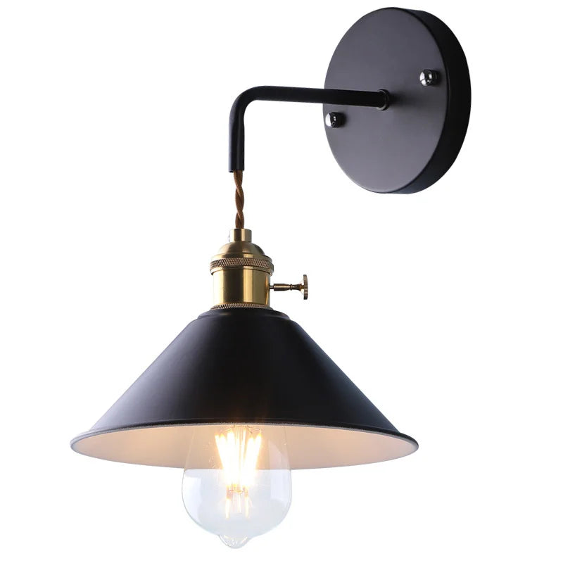 Nordic Macaron E26 E27 Wall Lamp Iron 5 Colors Downward Light AC 85-265V Bedroom Living Room