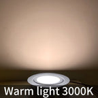 4/8-Pack 3W IP65 Stainless Steel LED Spotlight D72mm 55mm Cutout 120° 240-300lm DC 12V
