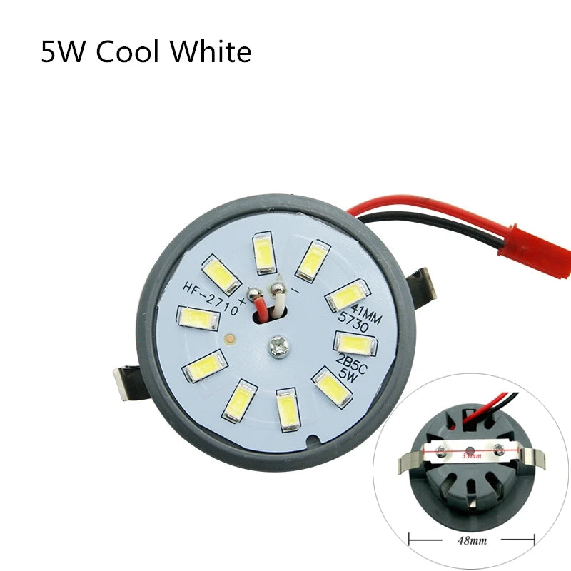 3W 5W 6W 10W Three-Way SMD2835 LED Integrated Light Cup Recessed Downlight AC 100-240V