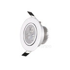 5-Pack 3W 5W LED Recessed Downlight Epistar Silver Adjustable Head AC 85-265V 3-Color