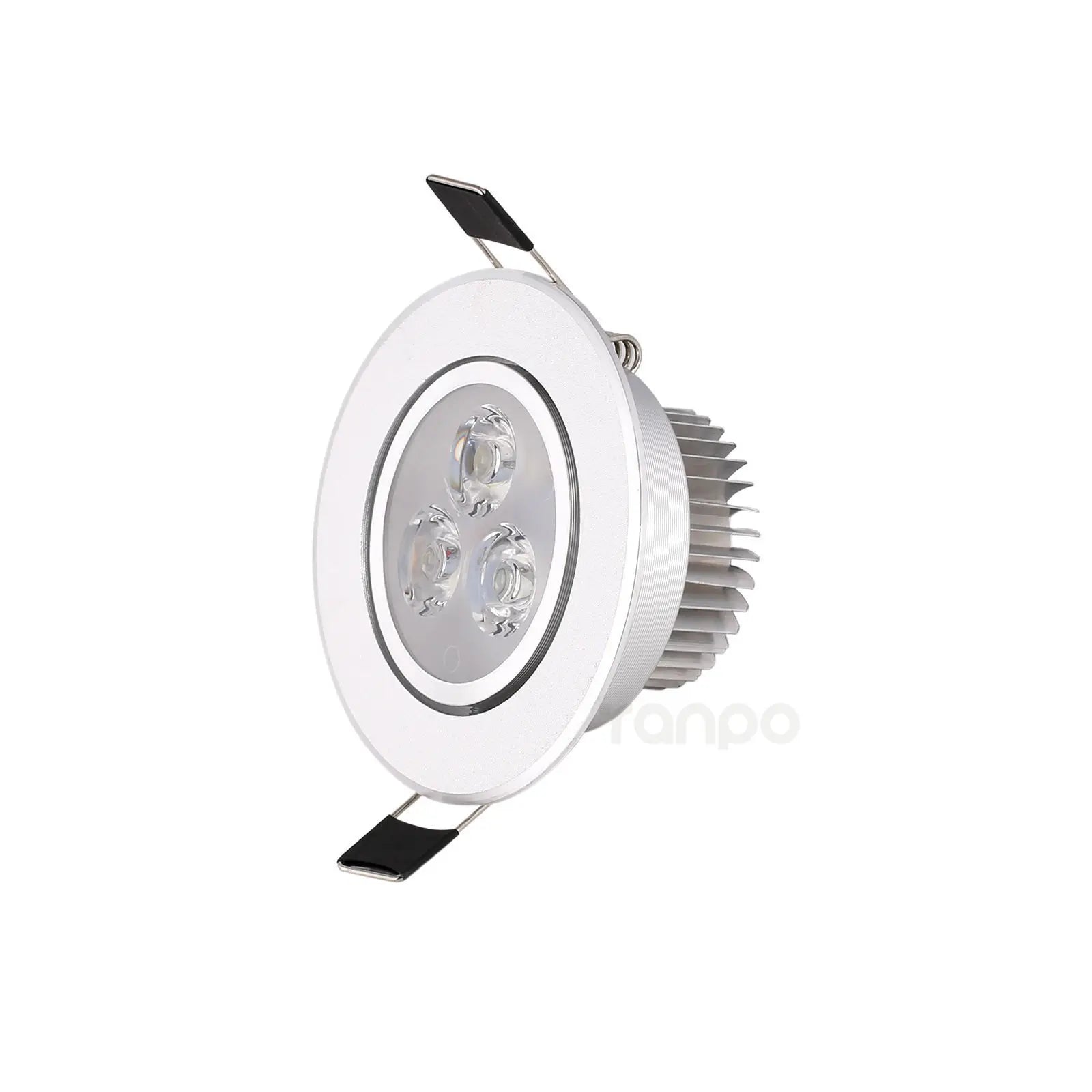 5-Pack 3W 5W LED Recessed Downlight Epistar Silver Adjustable Head AC 85-265V 3-Color