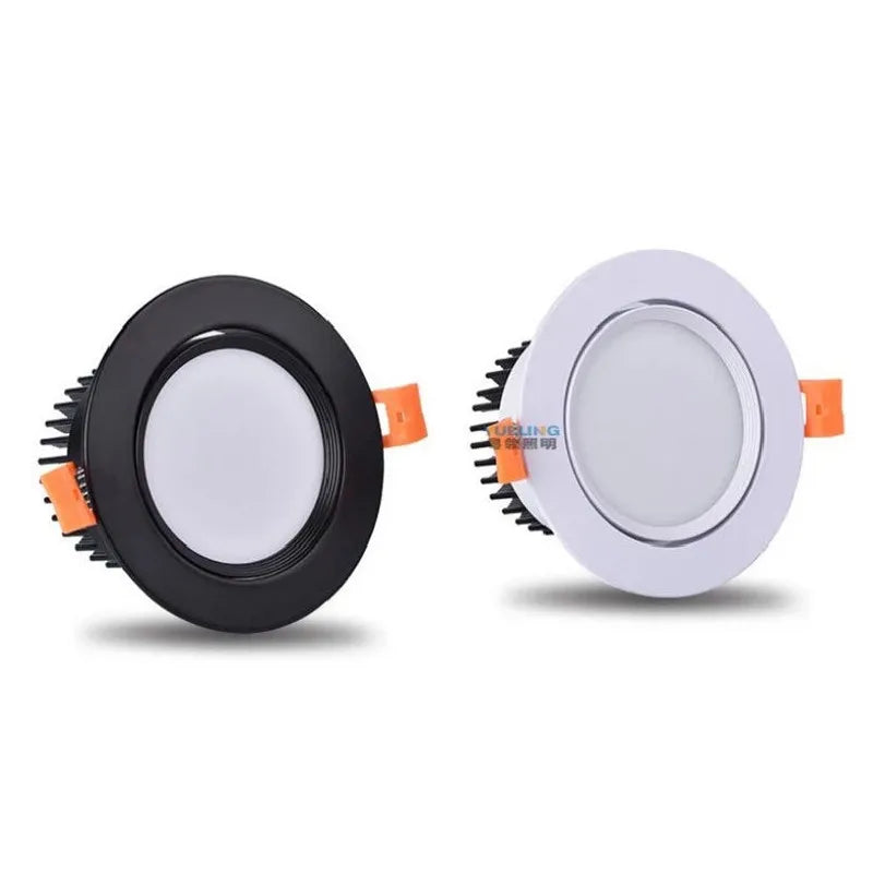 Dimmable COB LED Recessed Downlight 5W 7W 9W 12W 15W 18W Epistar 60-Degree CRI 85+ 85-265V