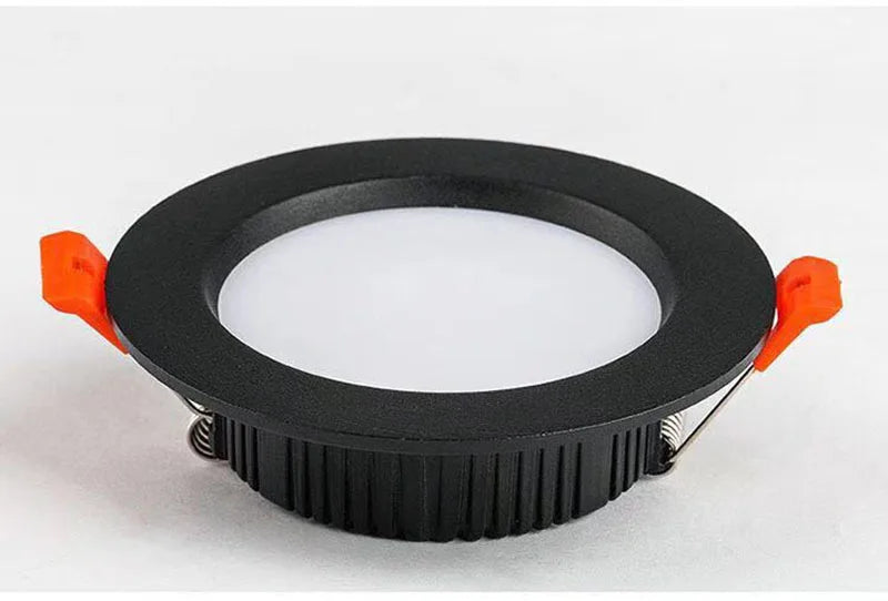 Dimmable LED Recessed Downlight 3W-30W 120° CRI 85+ 95-110lm/W White Black AC 85-265V