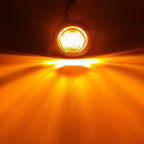 LED Side Marker Light 3-LED 1W 300lm DC 10-30V 12V 24V 5 Colors 10-Pack Truck Trailer