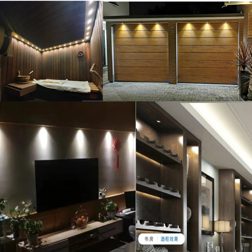 IP65 Mini LED Recessed Spotlight 1W DC 12V 95lm 60 or 120 Degree 25mm Cutout Dimmable Aluminum Silver Warm White Natural White Cool White Cabinet Stair