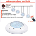 LED Pool Underwater Light 24W 36W IP68 DC 12V RGB Remote Warm White Cool White D280mm