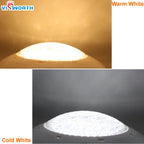 LED Pool Underwater Light 24W 36W IP68 DC 12V RGB Remote Warm White Cool White D280mm