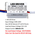 Isolated Constant Current LED Driver 280-300mA 1-3W to 25-36W AC 85-265V Aishi IC OVP