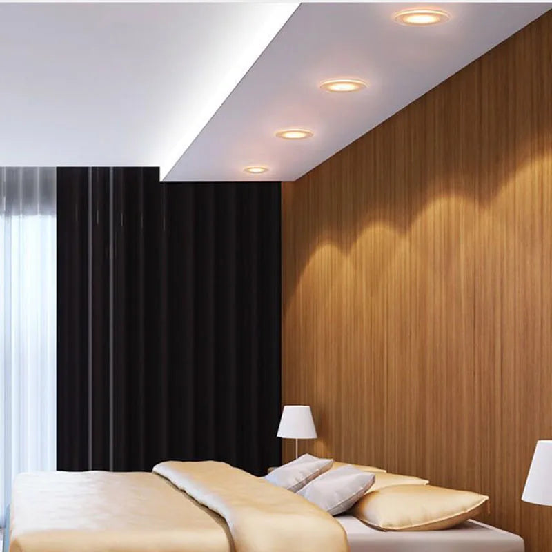 3-Color Switchable LED Recessed Downlight 5W 7W 9W Acrylic CRI 85+ IP52 AC 85-265V