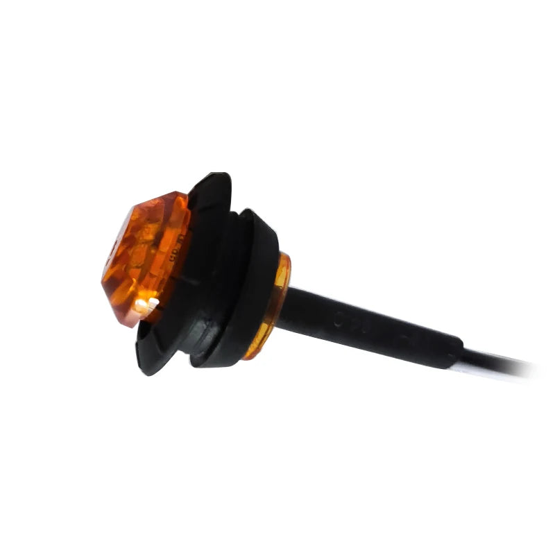 LED Side Marker Light 3-LED 1W 300lm DC 10-30V 12V 24V 5 Colors 10-Pack Truck Trailer