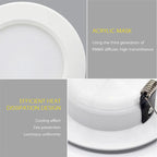 IP65 LED Recessed Downlight DC 12V 5W 7W 9W Aluminum Waterproof Push Button Switch Bathroom Boat Ceiling Spot