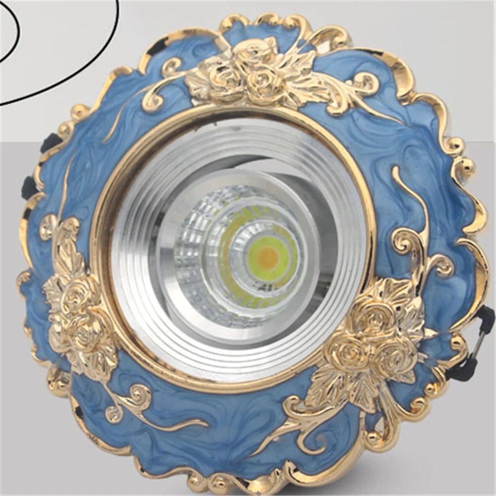 Art Deco Resin Aluminum LED Recessed Downlight 3W 5W 7W Downlight or Spotlight AC 110-220V Warm White Cool White Dining Room Hallway 6 to 9cm Cutout